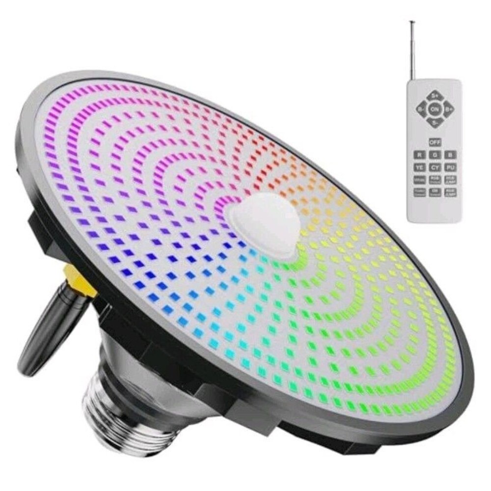Jadisi LED Pool Light Bulb for Inground Pools RGBW 70W Swimming LED Pool Black